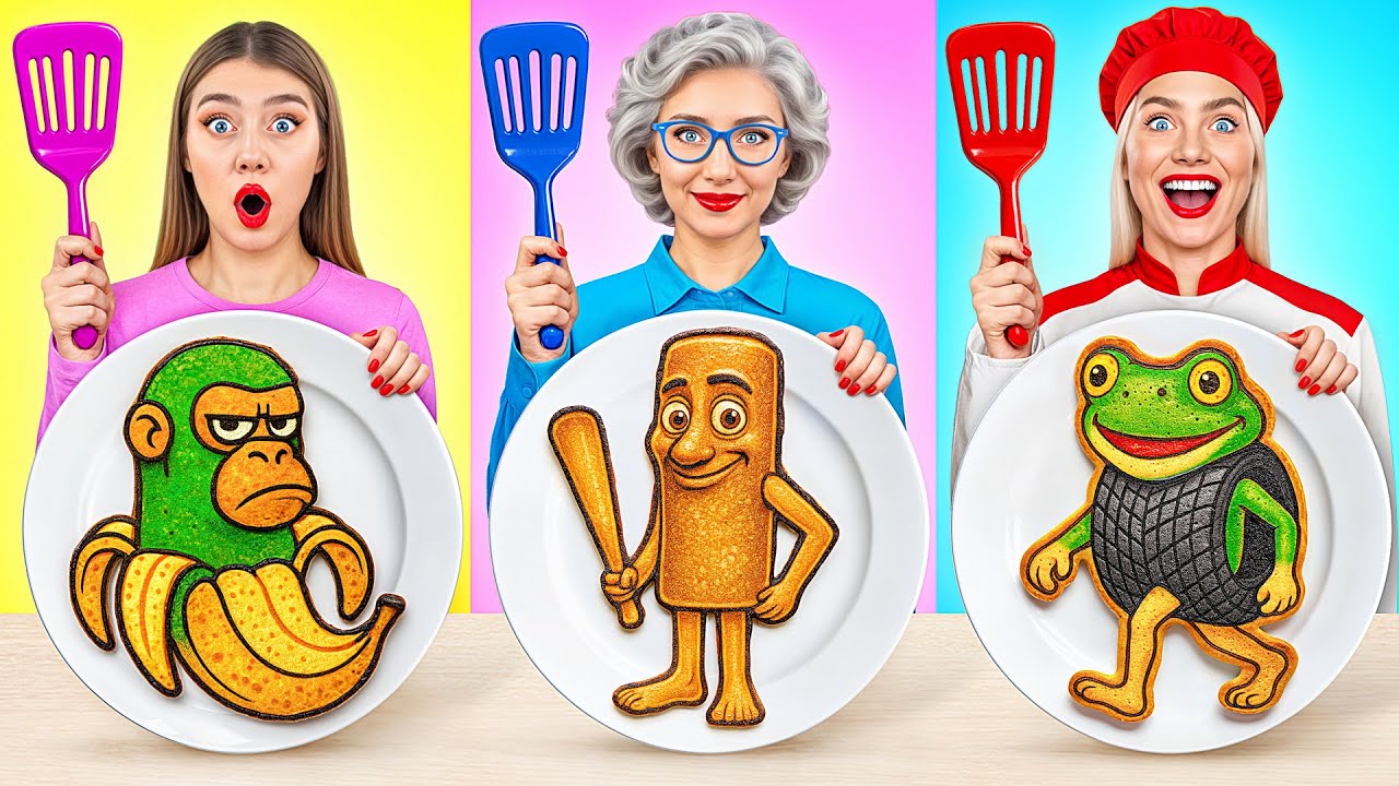 Кулинарный Челлендж: Я против Бабушки Брейнрот Битва | Вкусные Кухонные Лайфхаки Multi DO Challenge