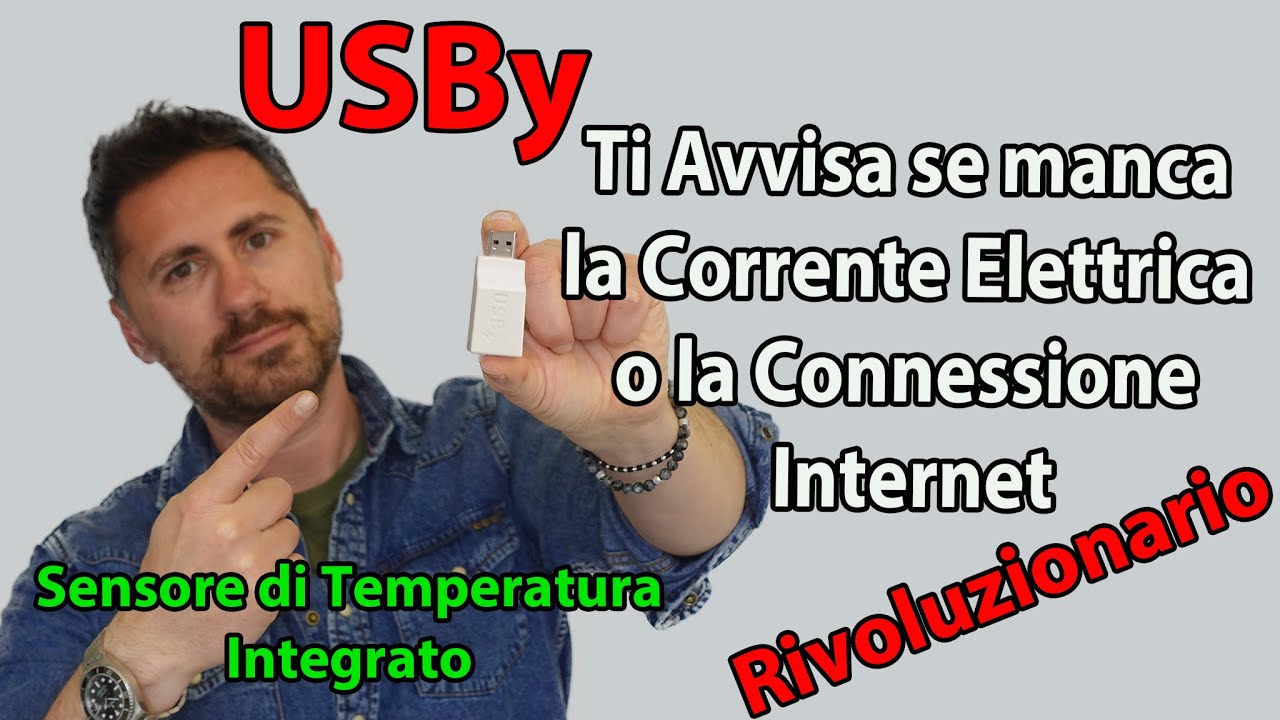 USBy Ti Avvisa se manca la Corrente Elettrica o la Connessione Internet