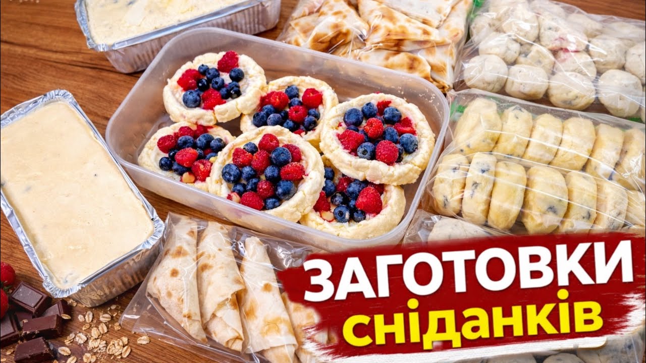 СИРНІ заготовки в морозилку. Шість сніданків на кожен день, які економлять час і гроші 👍