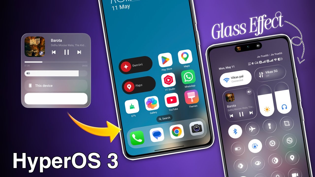 HyperOS 3 Best Control Center + Icons  Setup ✨ Xiaomi Users Must Try These HyperOS 3 Themes 🔥