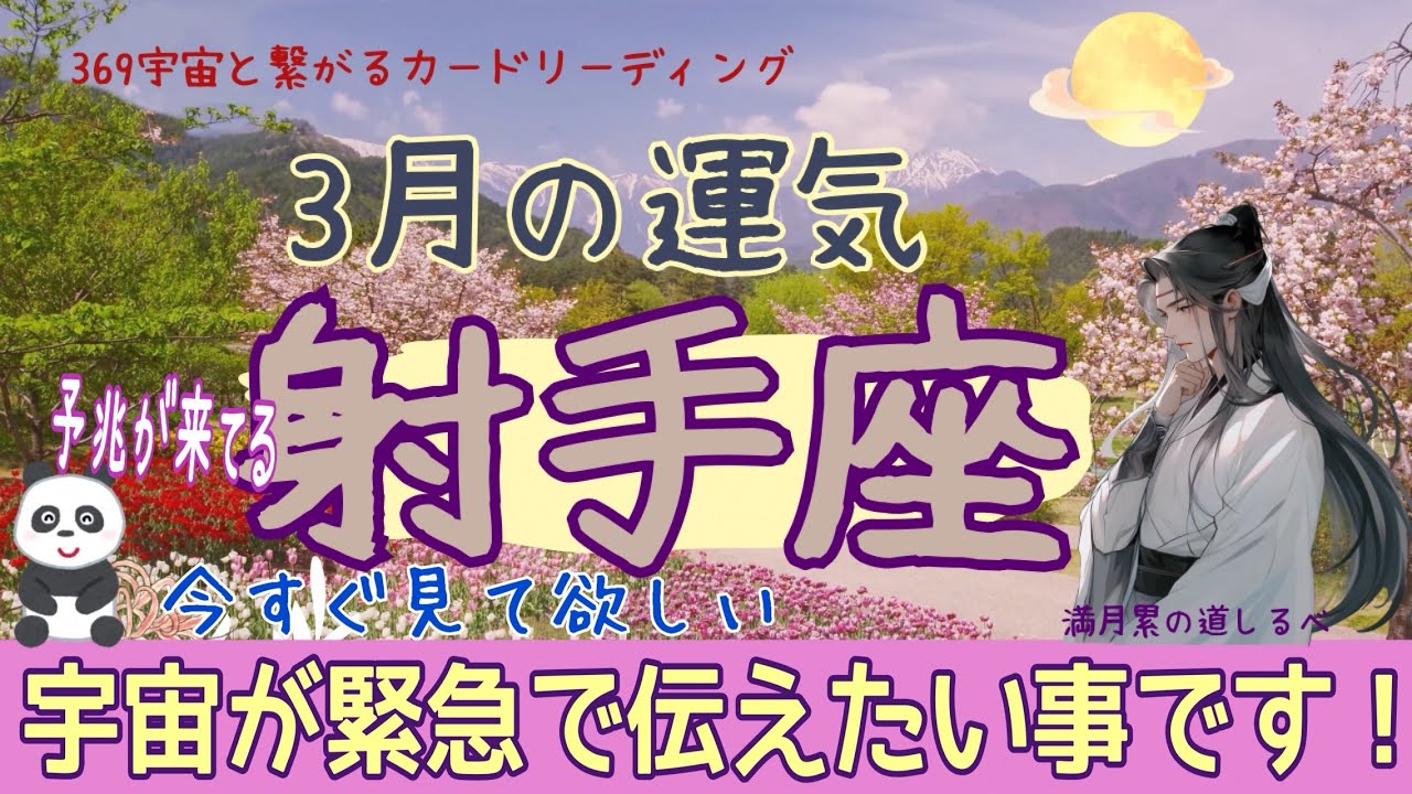 射手座♐️3月の運気💫潜在意識はダテじゃない‼️本当は未来が見えている😱✨