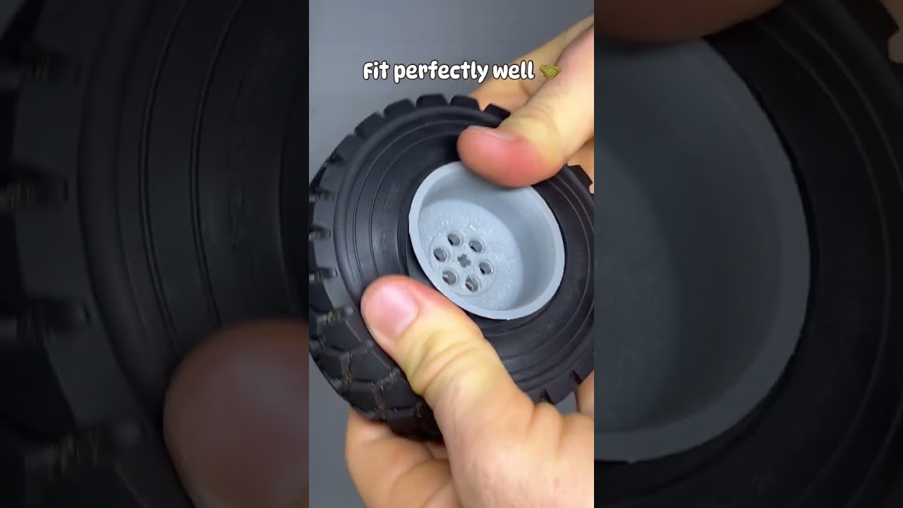 3D printed Lego Rims for Liebherr and RC4WD Tires 🔥