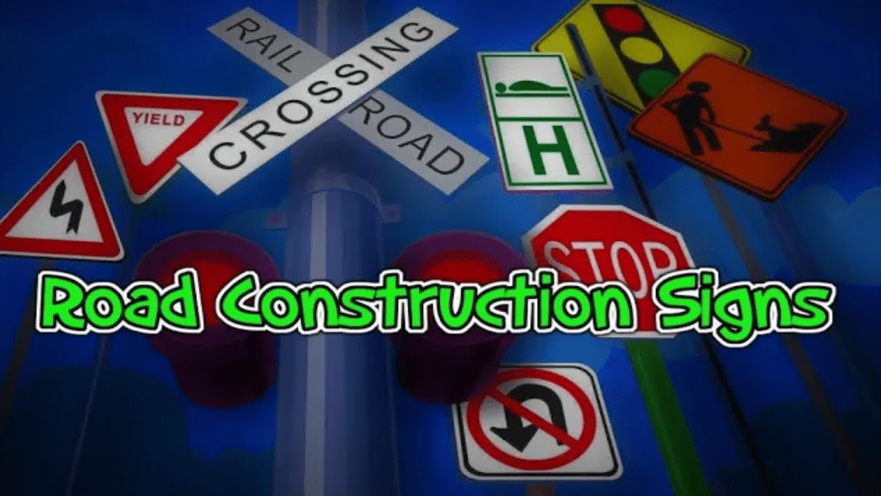 🚧 Road Construction Signs | Educational Videos for Kids | Learn Road Safety🛣️