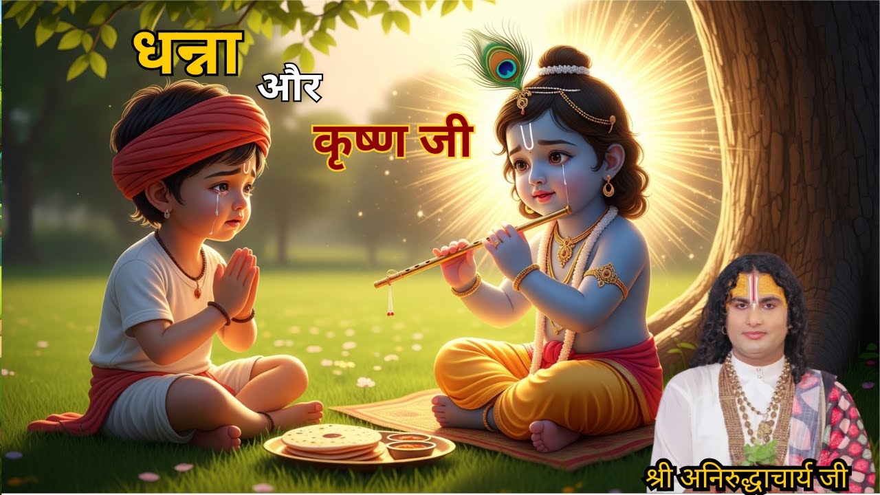 धन्ना और कृष्णा जी | पूज्य अनिरुद्धाचार्य जी महाराज | Kahani Katha  ||