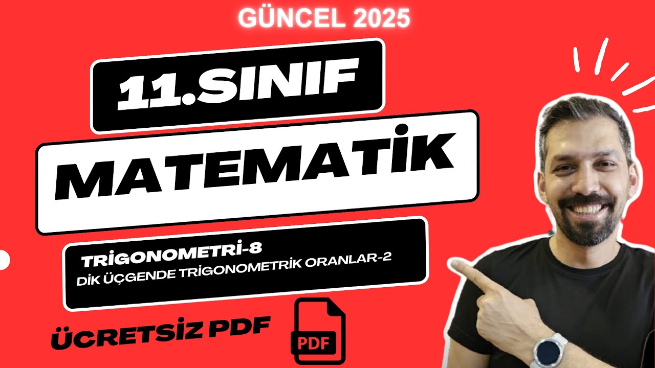 11.SINIF MATEMATİK TRİGONOMETRİ | DİK ÜÇGENDE TRİGONOMETRİK ORANLAR-2