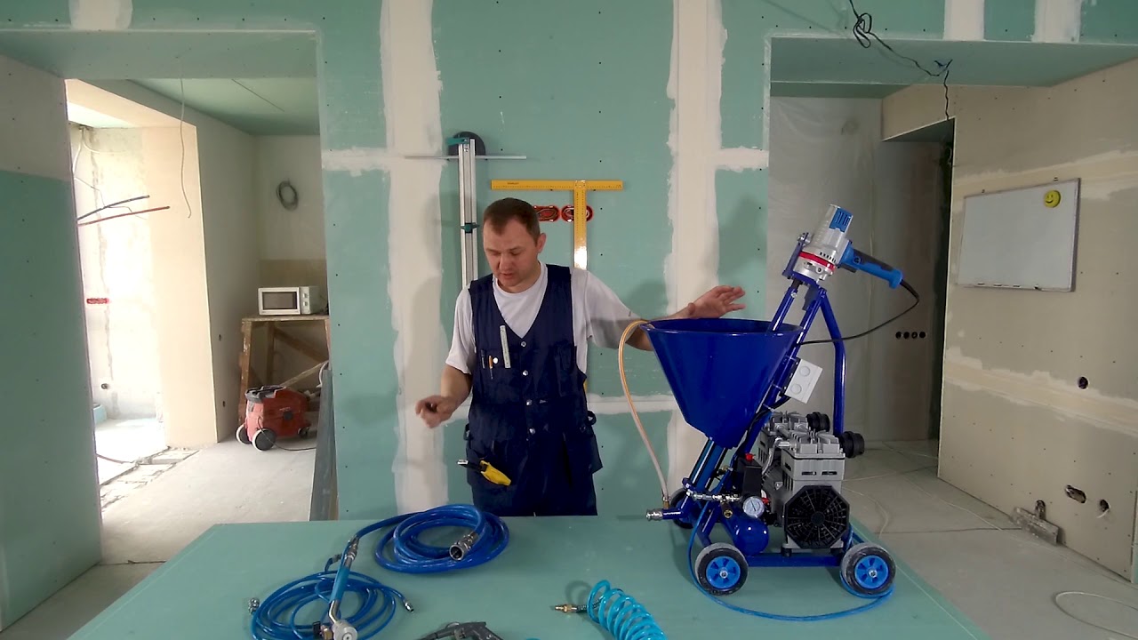 шпатлёвочная машинка ведро.