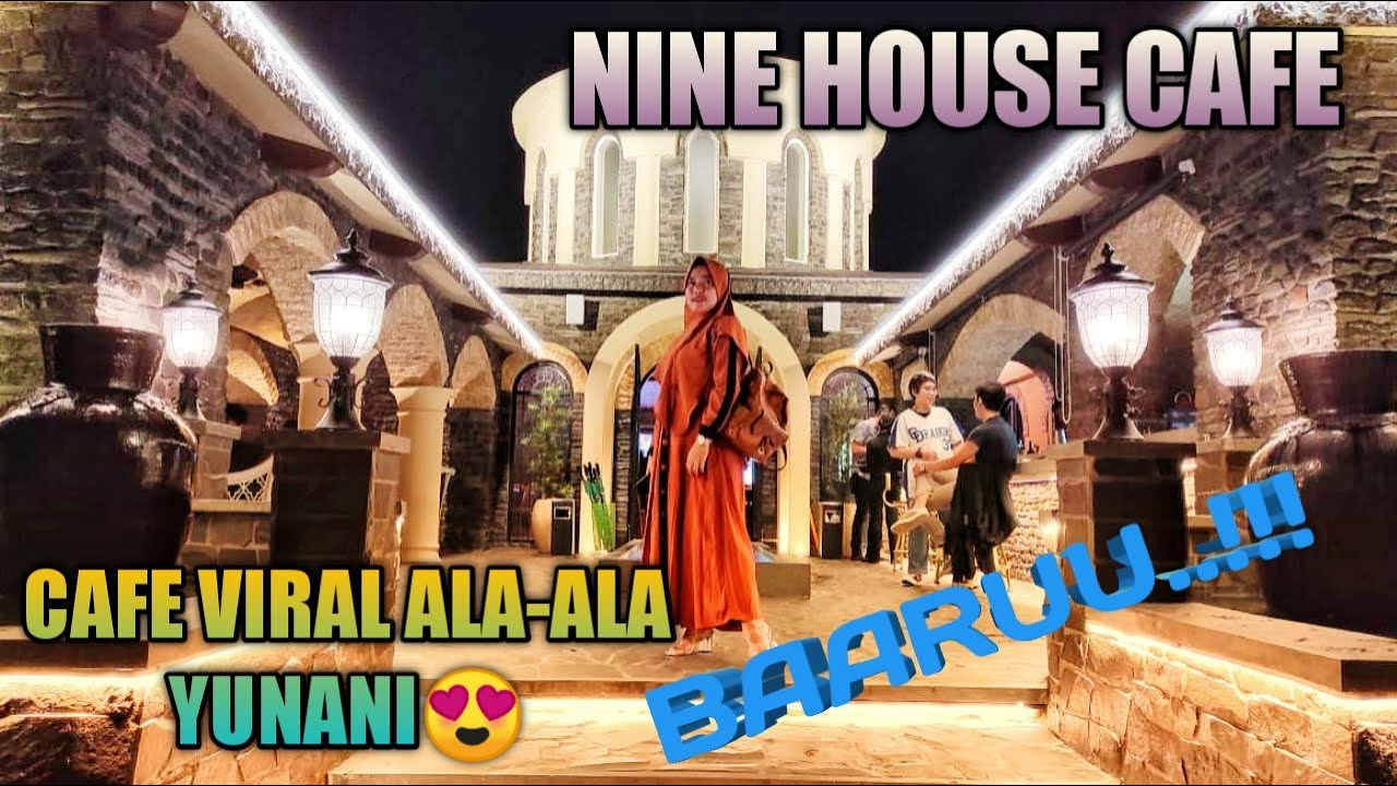 NINE HOUSE CAFE YANG LAGI VIRAL | Cafe Ala2 Yunani Yang Ada Di Malang