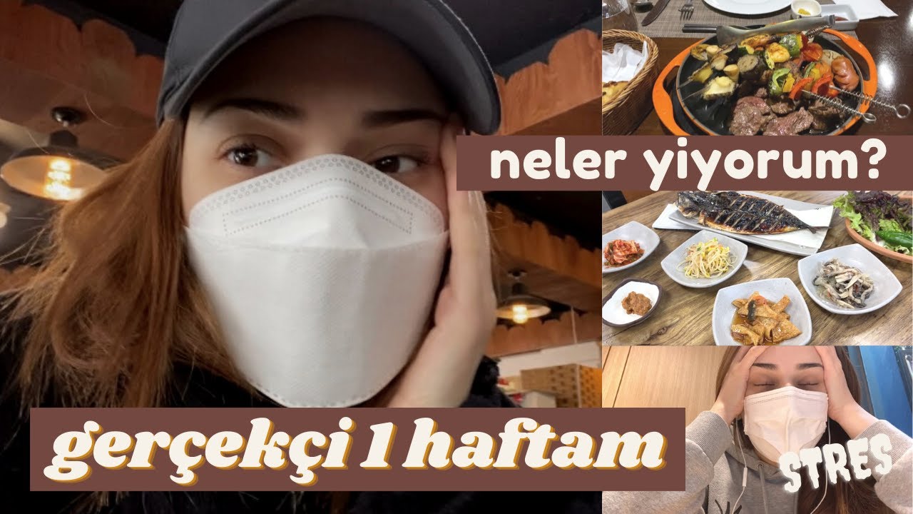Kore'de Gerçekçi Bir Haftam | Neler Yiyorum? İş ve Okul (Kore Vlog)