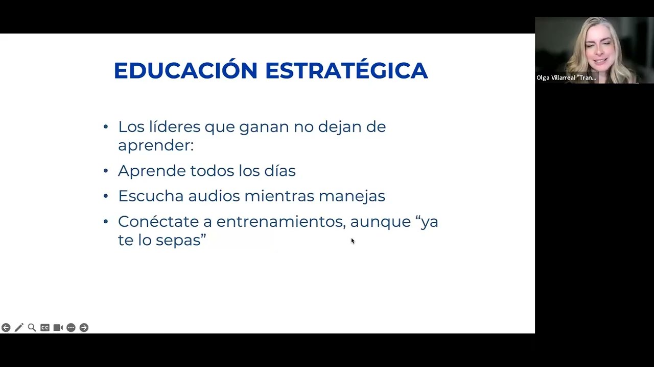 Entrenamiento de Liderazgo 3 de Febrero con Olga Villarreal  Rango RUBÍ