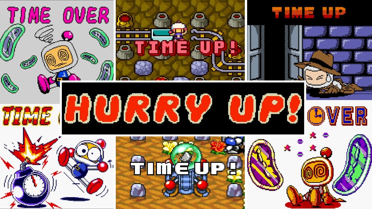 Эволюция времени в игре Bomberman на экранах (1985-2023)