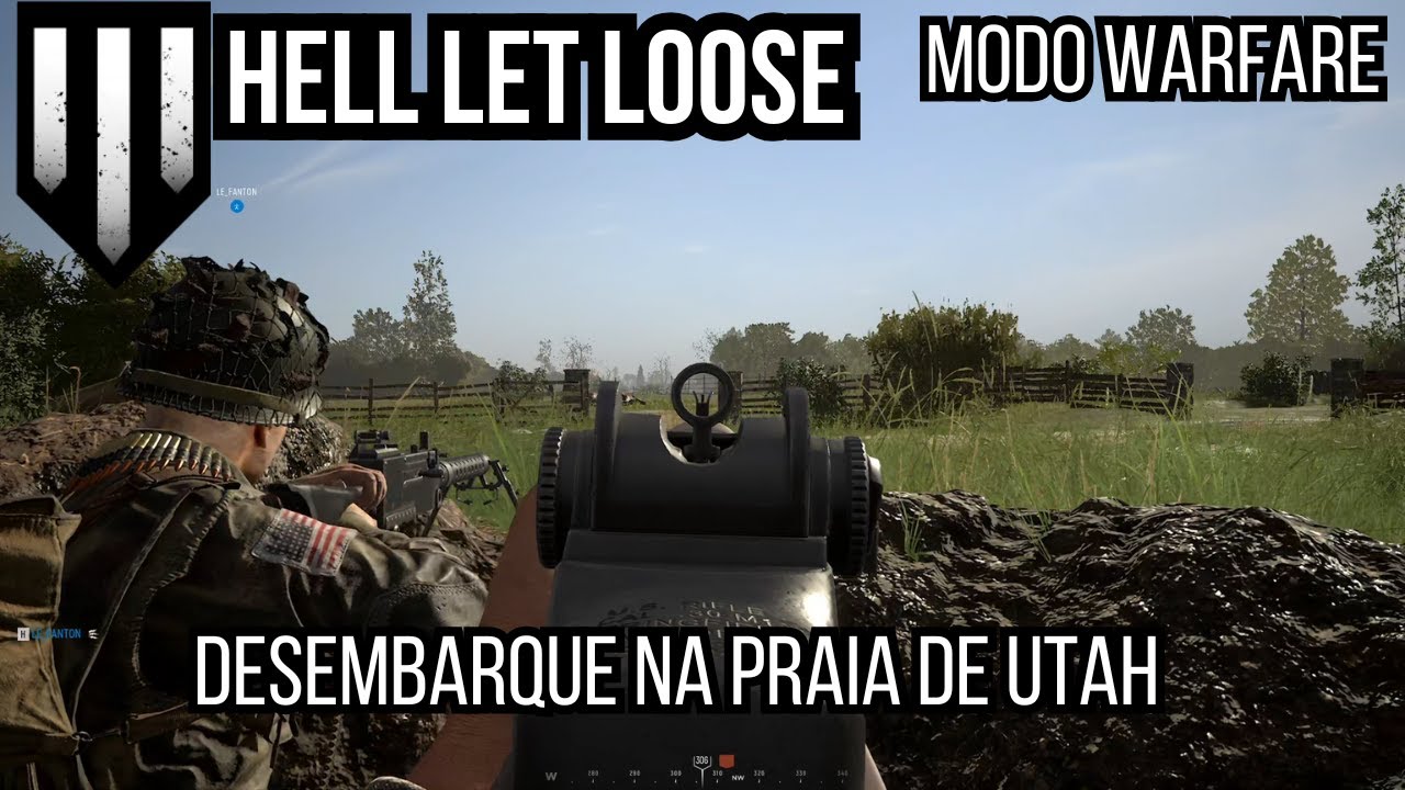 O DESEMBARQUE AMERICANO NA PRAIA DE UTAH | HELL LET LOOSE | GAMEPLAY (PT/BR)