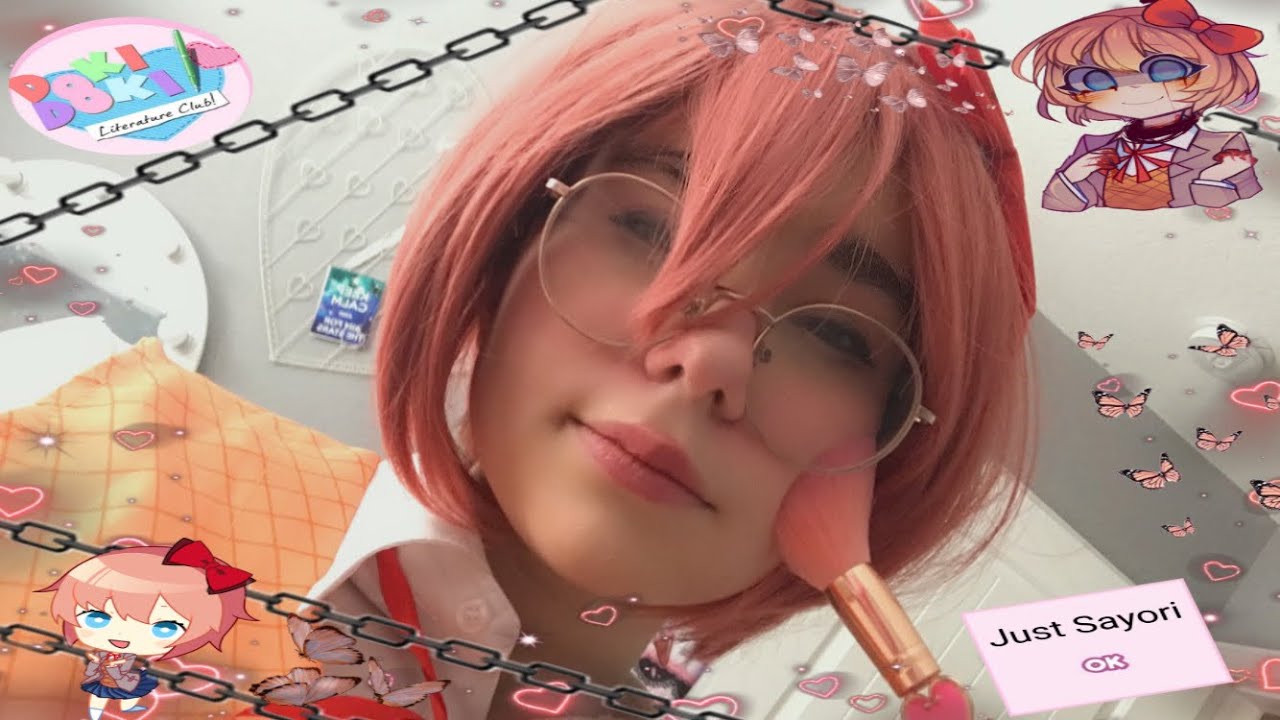 Sayori’s Doki Doki Cosplay Club (doing your make-up) | ddlc asmr | soft spoken | Sugar Sweett