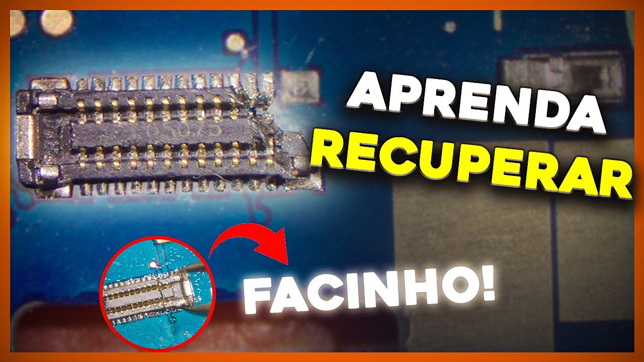 Como Recuperar Conector FPC Quebrado Sem Precisar Trocar! (Muito Fácil)