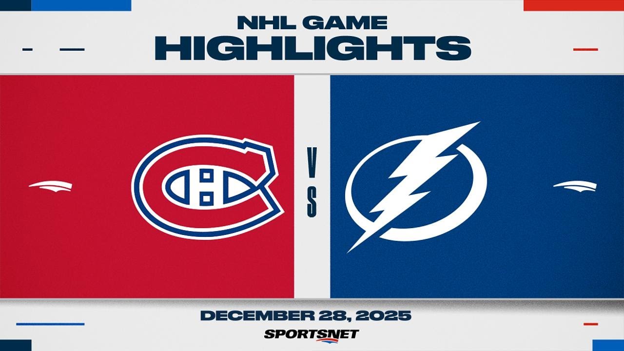 NHL Highlights | Canadiens vs. Lightning - December 28, 2025