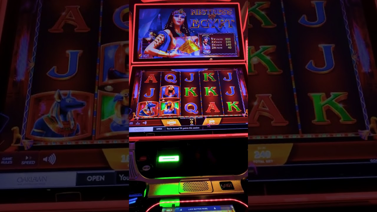 Mistress of Egypt slot has a fun random wilds feature that hit a lot for us!