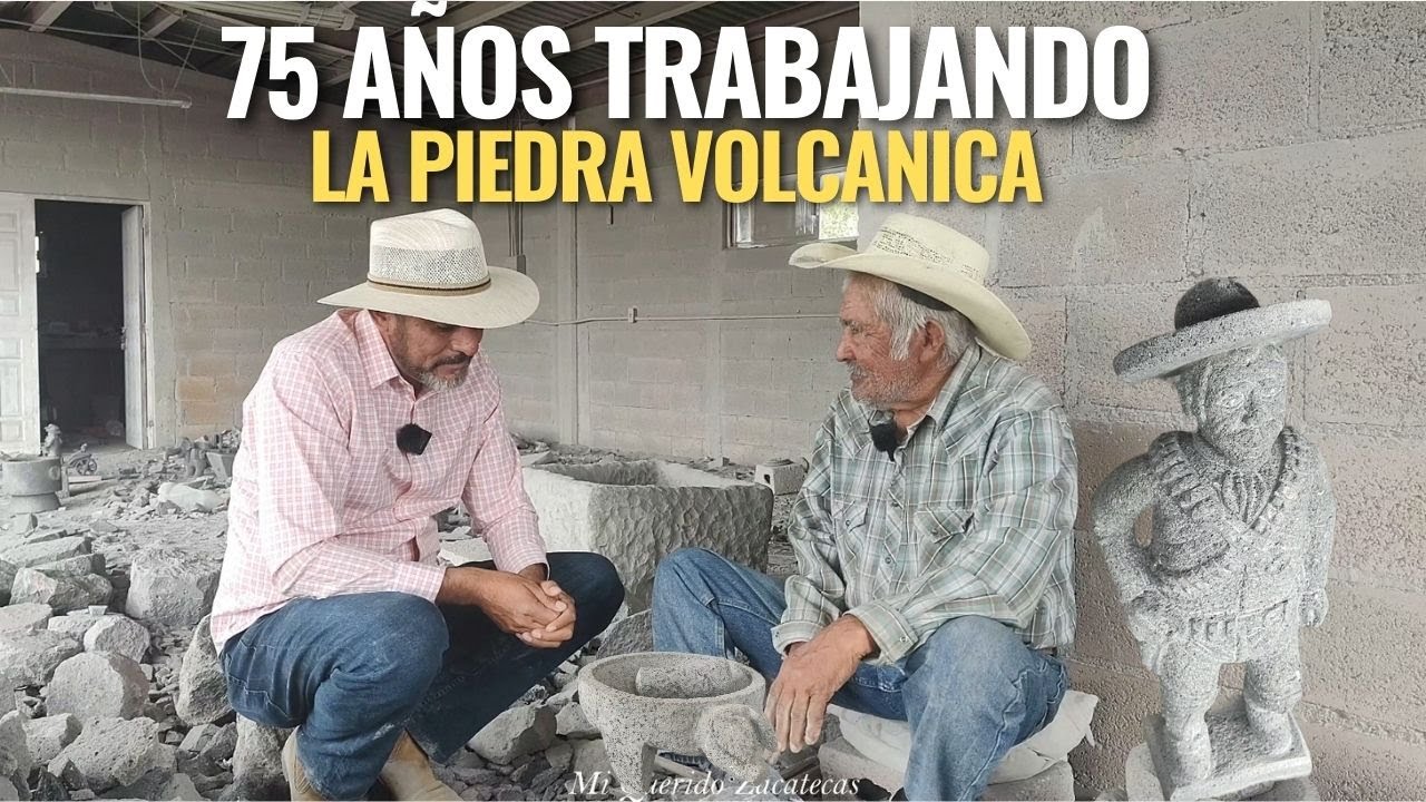 "DESDE NIÑO ME ENSEÑE A TRBAJAR LA PIEDRA VOLCANICA"