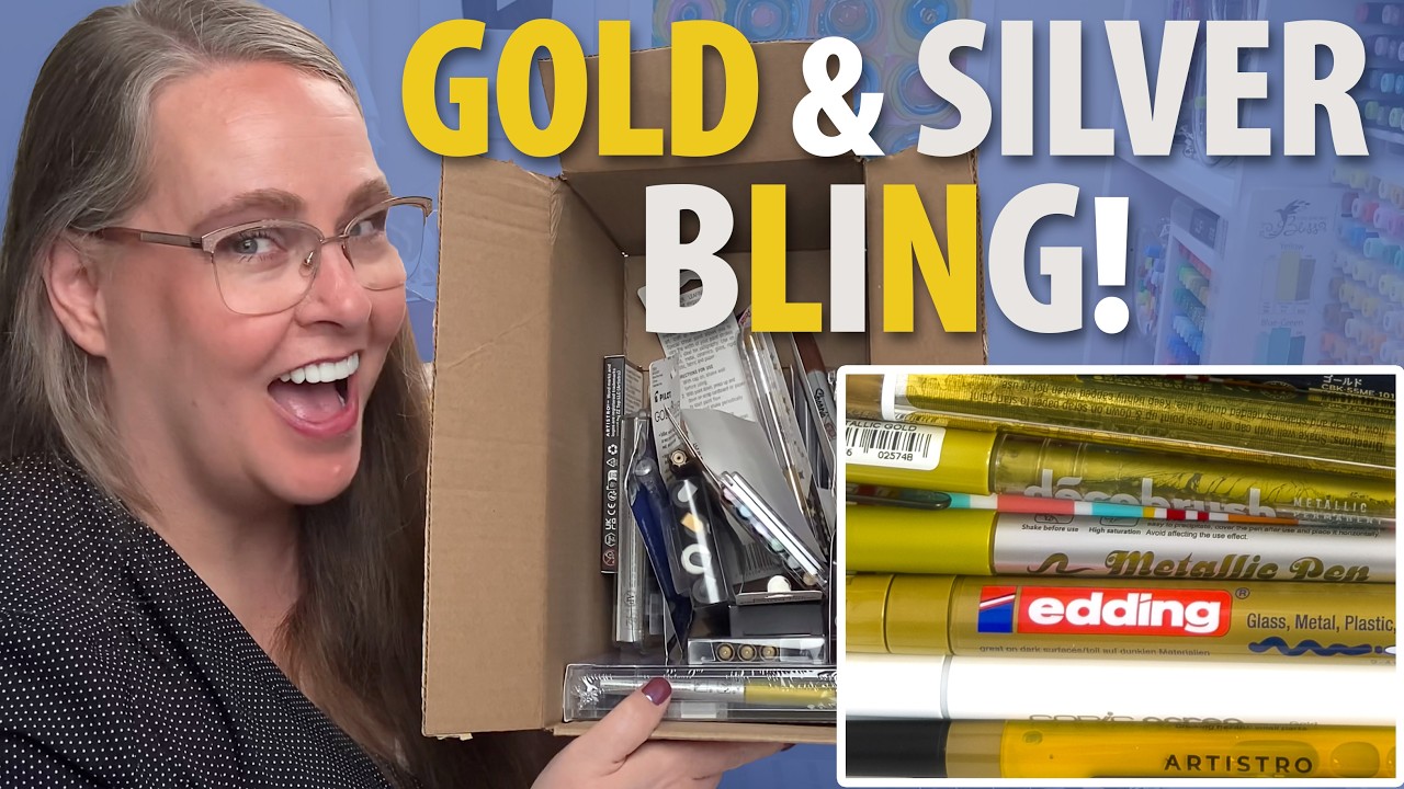 SHINY Art Haul - I Spent $200+ on METALLIC Pens & Markers!