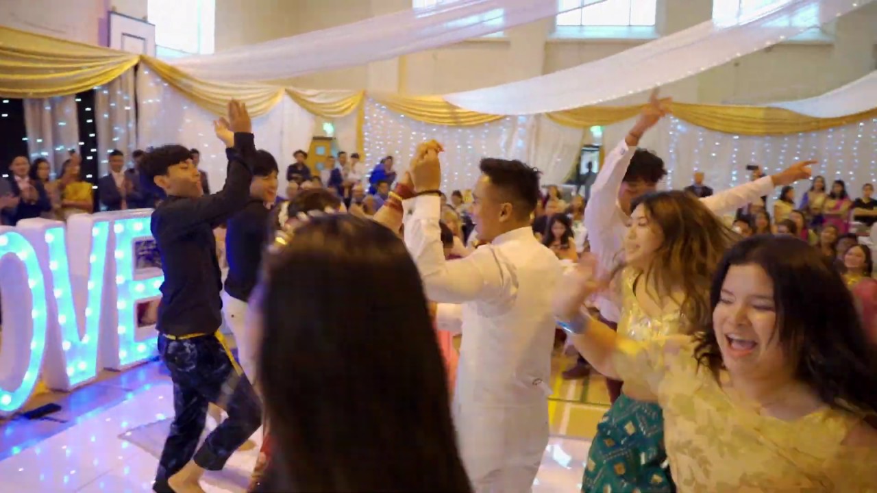 Saajanji Ghar Aaye, First Class- Remix dance cover || UK || Nepali Wedding Reception Dance