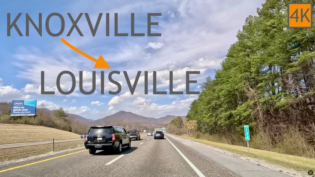 Driving Knoxville Tennessee to Louisville Kentucky 4K - Road Trip Drive