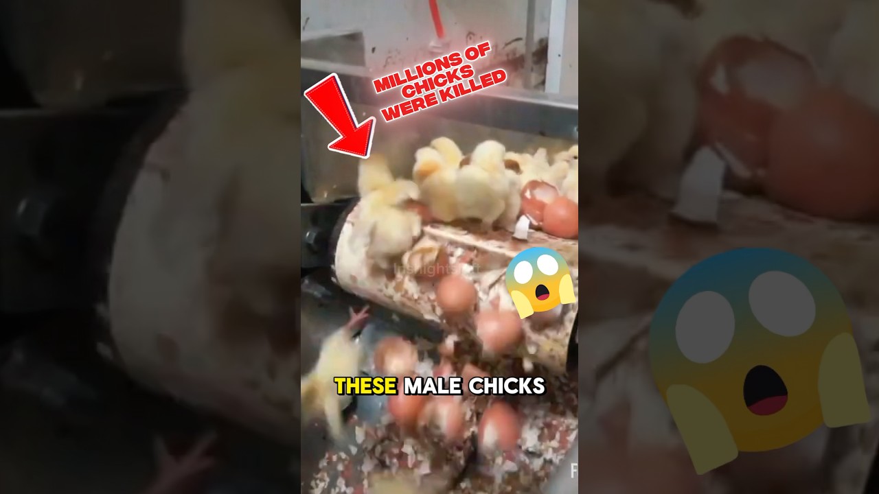 Why Are Billions of Baby Chicks Killed Every Year? 😢 #shortvideo #facts #chiken