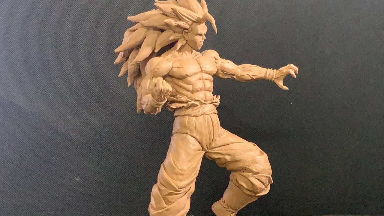 Sculpting GOKU Super Saiyajin 3 | Dagon Ball Z