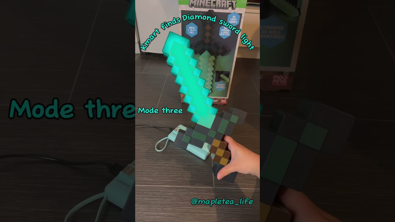 ✨ Minecraft Diamond Sword Light! 🗡️💎