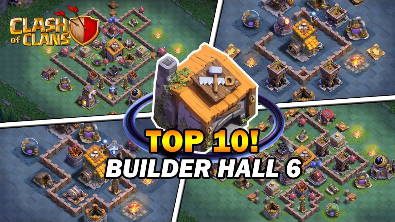 TOP 10! BUILDER HALL 6 [BH6] TERKUAT DAN TERBAIK 2025 - Base With Copy Link - Clash Of Clans