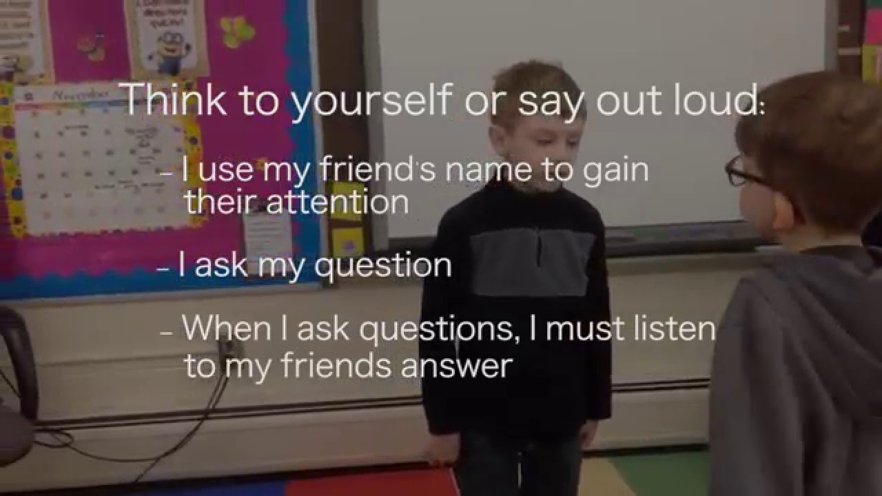 Social Skills using Video Modeling - Asking Good Questions