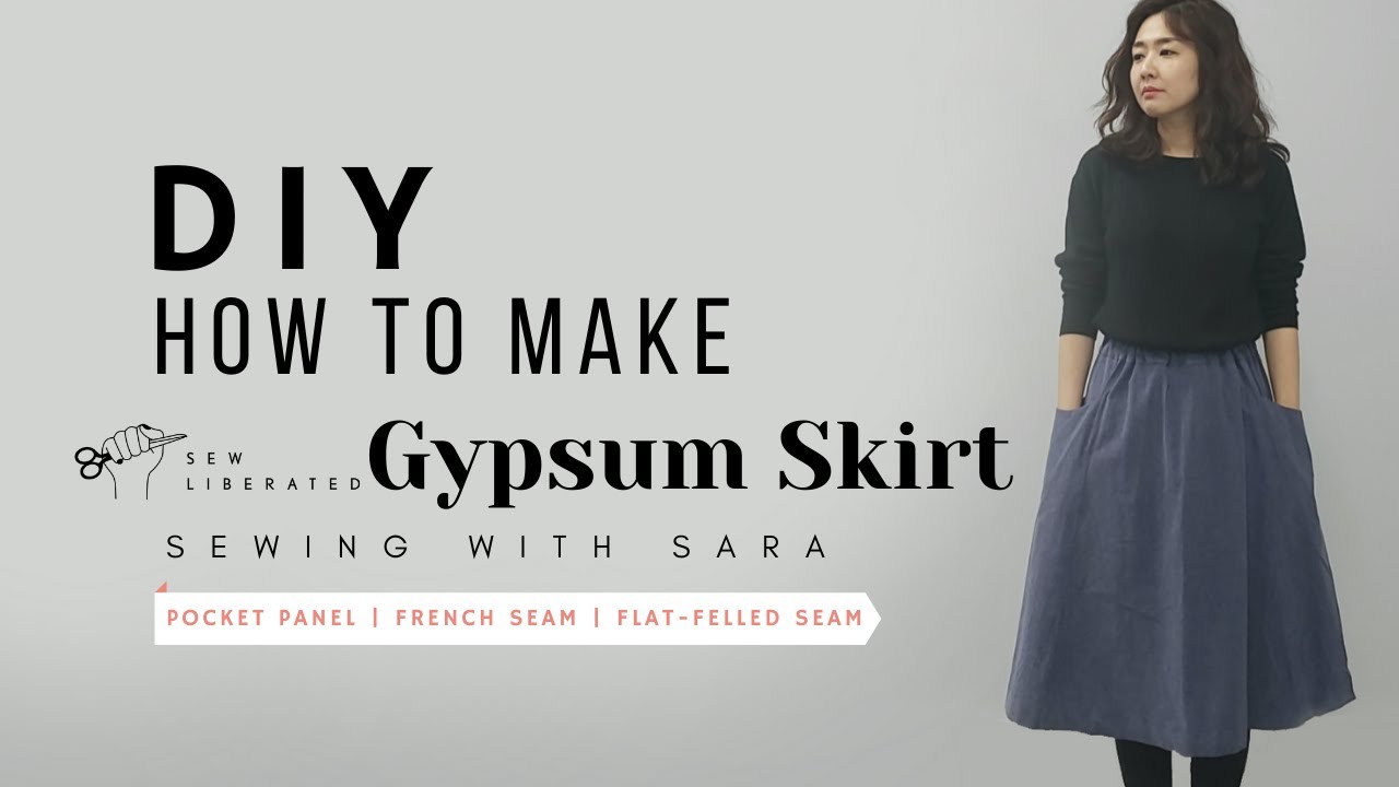 DIY Gypsum Skirt : How To Make Tutorial (Sew Liberated Pattern)  | Sewing Therapy