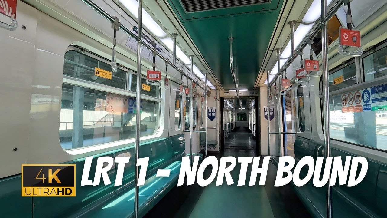 Baclaran Station to Balintawak Station 2022 | LRT 1 | Light Rail Transit  l Metro Manila | 4K