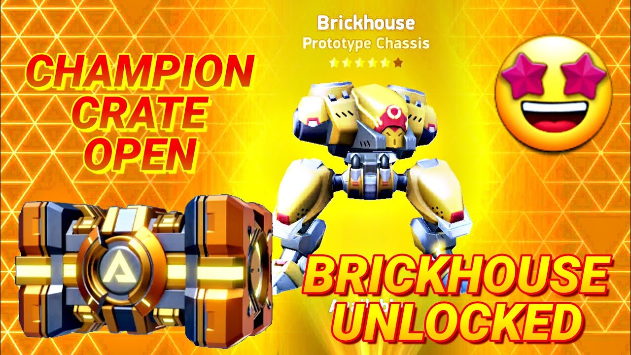 Mech Arena Champion Crate Open Brickhouse Unlocked