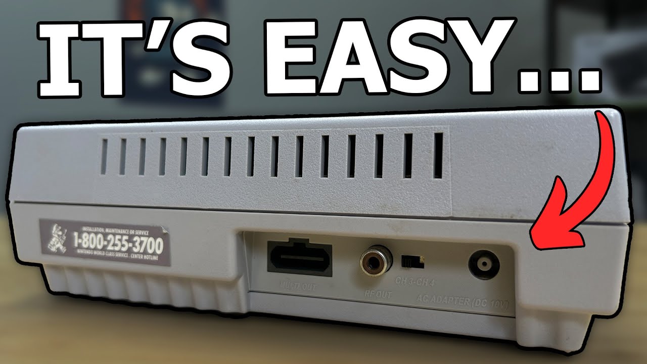 Как заменить порт питания SNES...