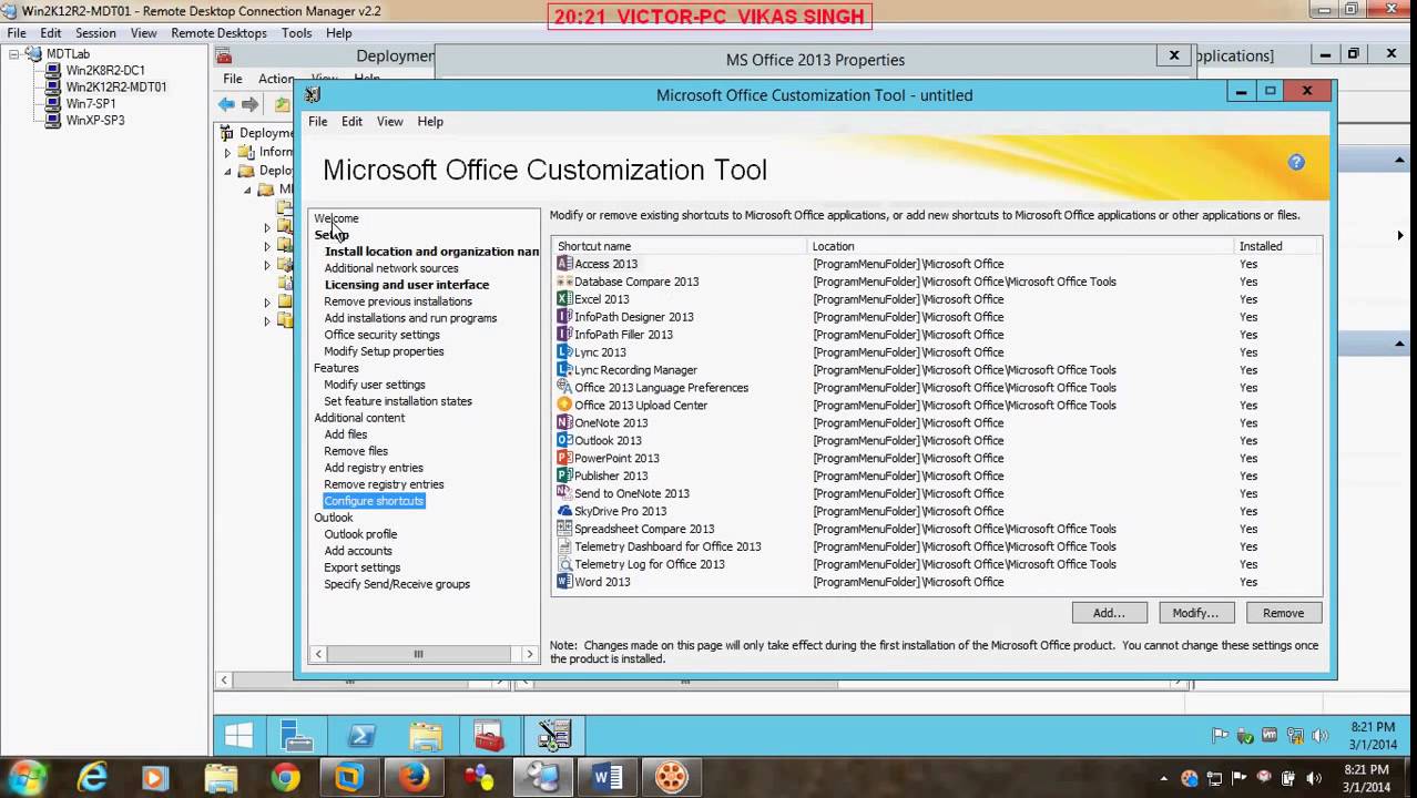 How to Deploying MS Office 2013 By Using MDT 2013
