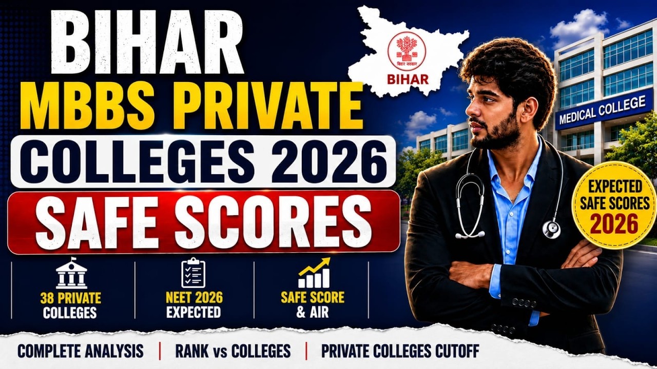 Bihar Private MBBS Colleges Expected Safe Score 2026 🔥 NEET 2026 Private College Expected Cutoff