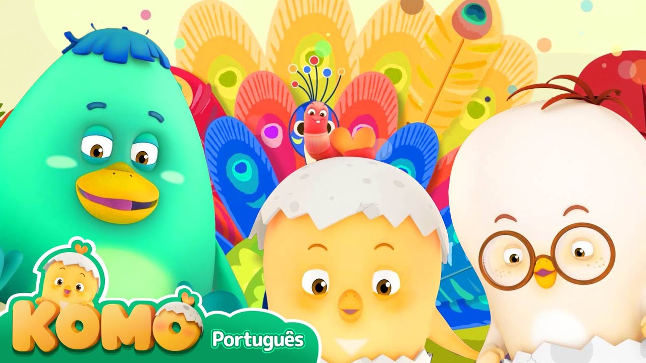 A história da pena mágica. + Mais episódios | Komo, O Pintinho Carinhoso - Animação