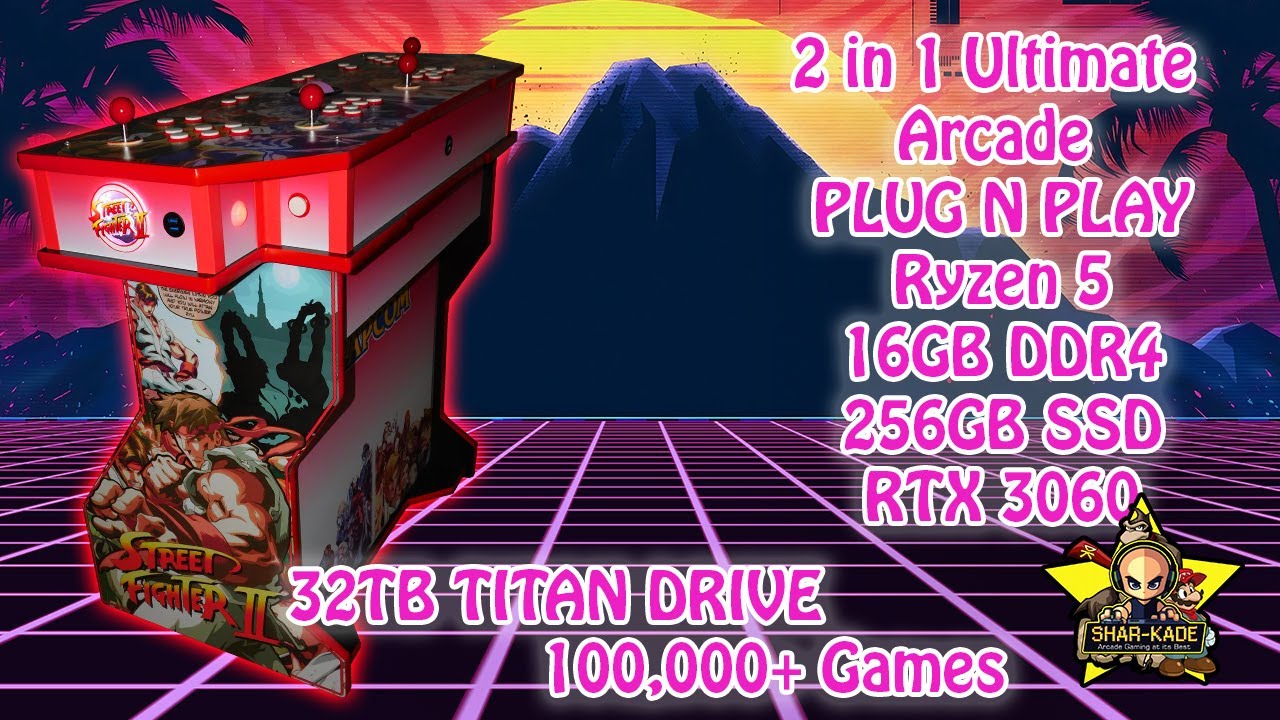 100,000+ Games 32TB The Ultimate 2 in 1 Custom Arcade Build Most Epic Arcade Machines #epic