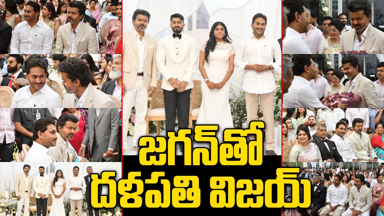 టీవీకే అధినేత విజయ్ తో వైఎస్సార్సీపీ అధినేత జగన్ |  YS Jagan Meets Thalapathy Vijay | Viral Video