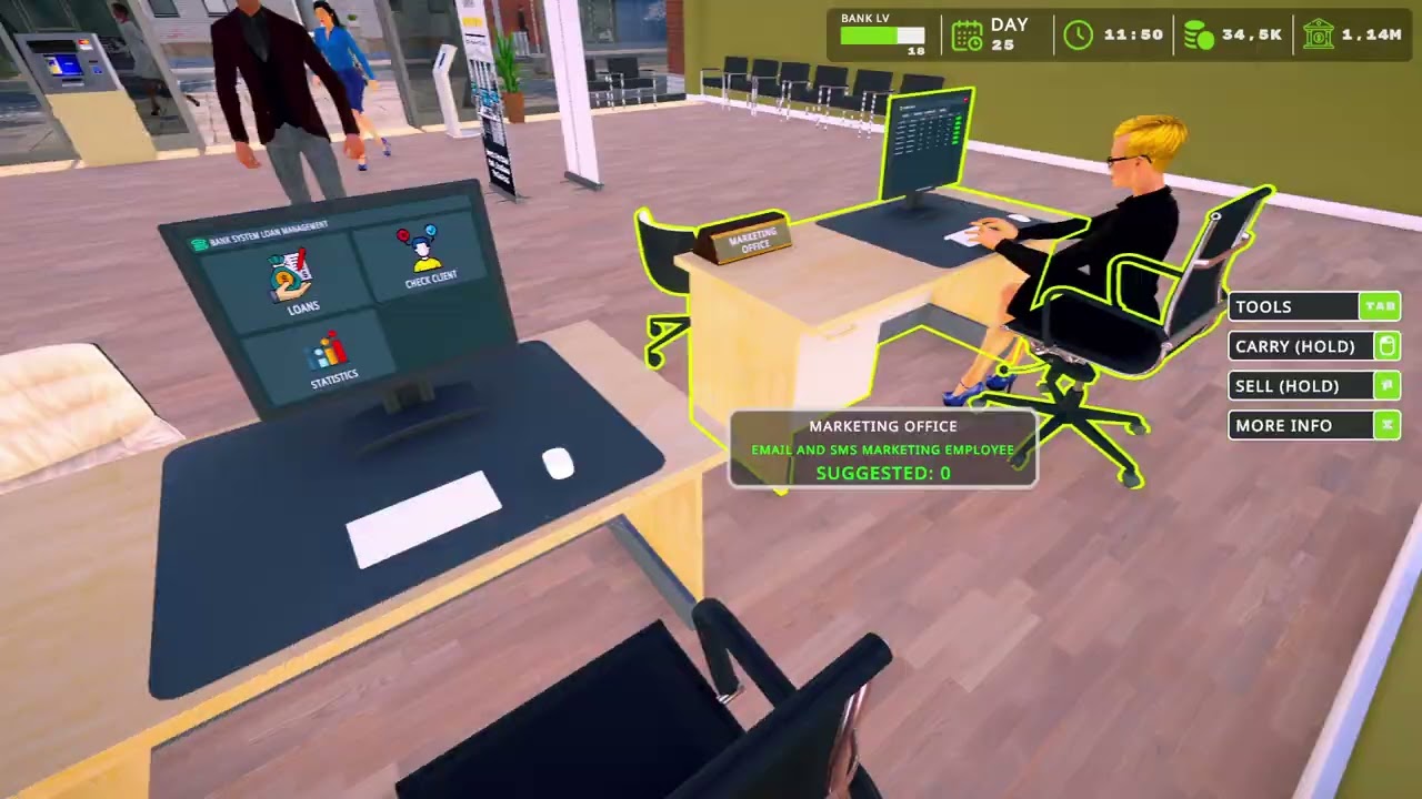 Bank Simulator #13 No commentary gameplay