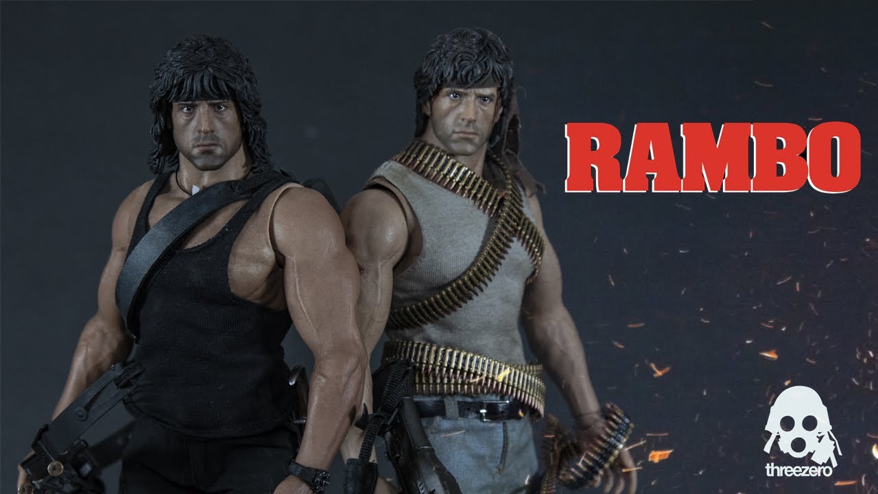 Threezero Rambo 3 and Rambo comparison