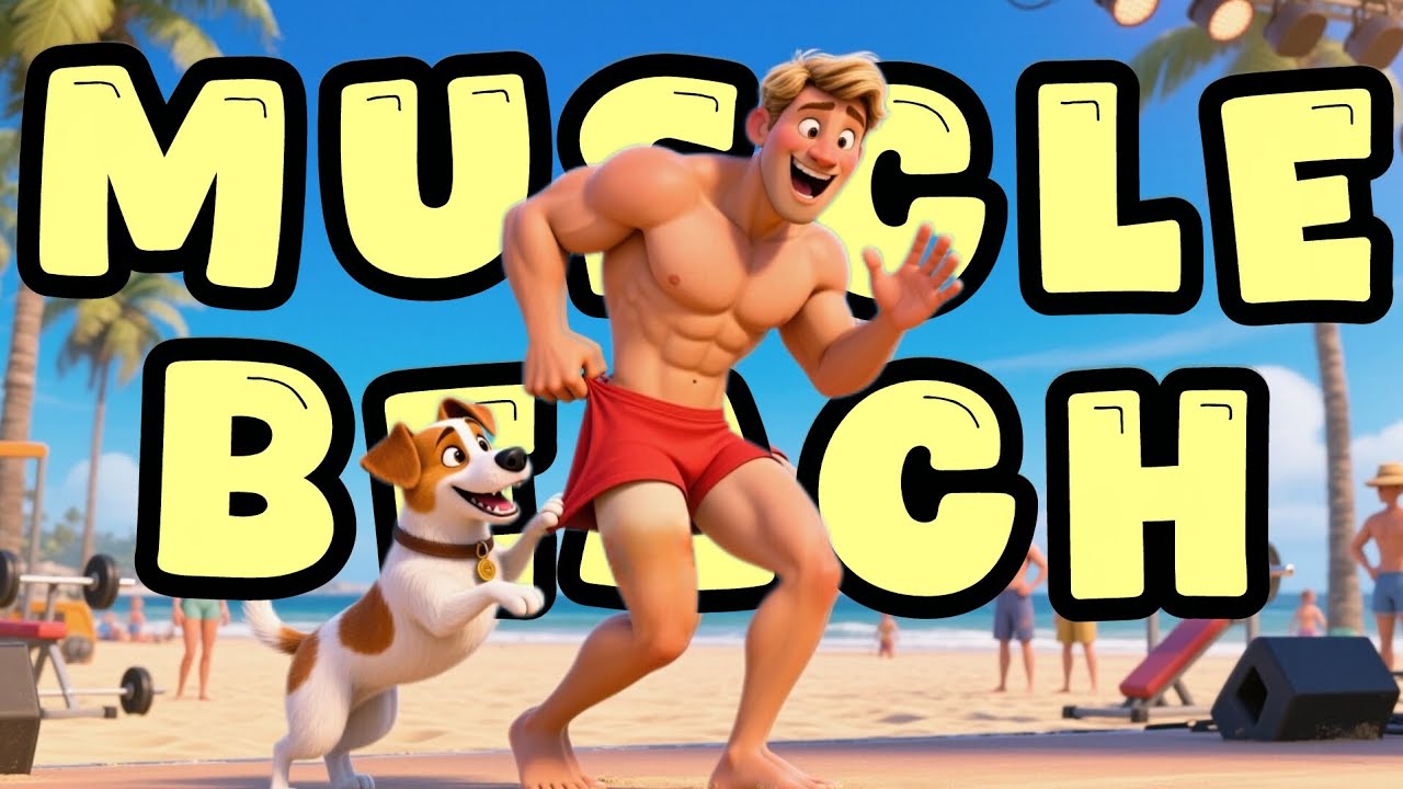 Muscle Beach (Official Music Video) ft.ANDY & THE SURF BEARS 🏄🏻‍♂️ Surf-Rock Comedy 🏖Summer 2025 ☀️ 
