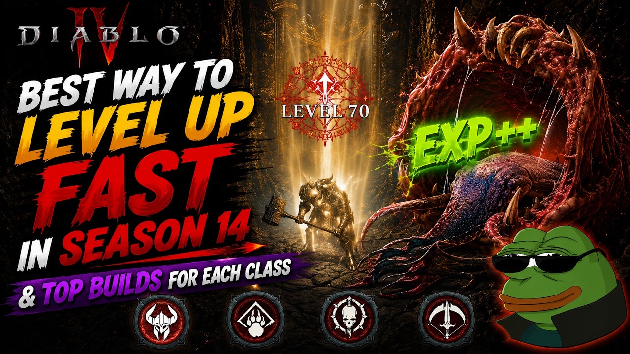 BEST WAY TO LEVEL UP FAST in Season 14 & Top Builds for Each Class