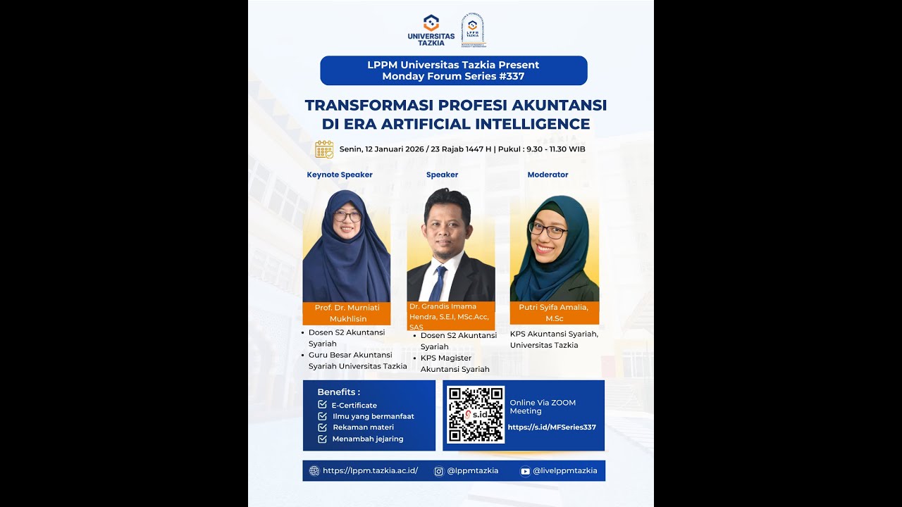 Monday Forum Series 337 | Transformasi Profesi Akuntansi di Era Artificial Intelligence