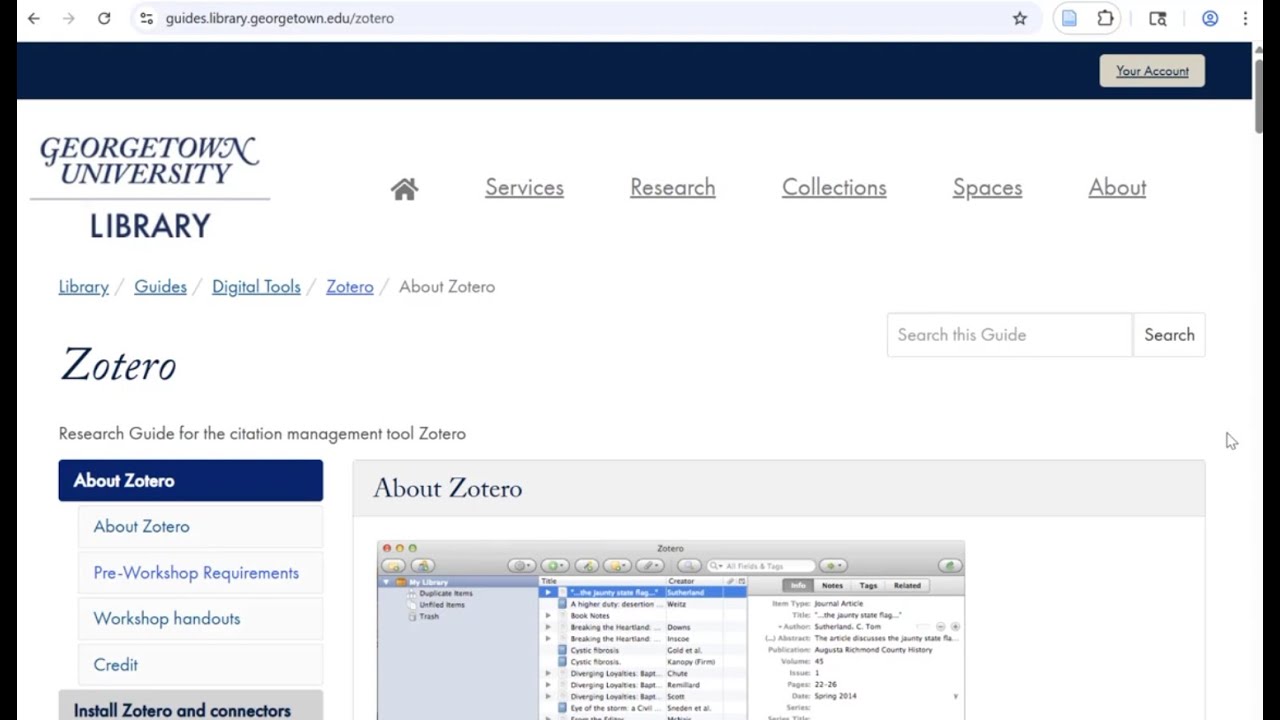 Учебное пособие по Zotero