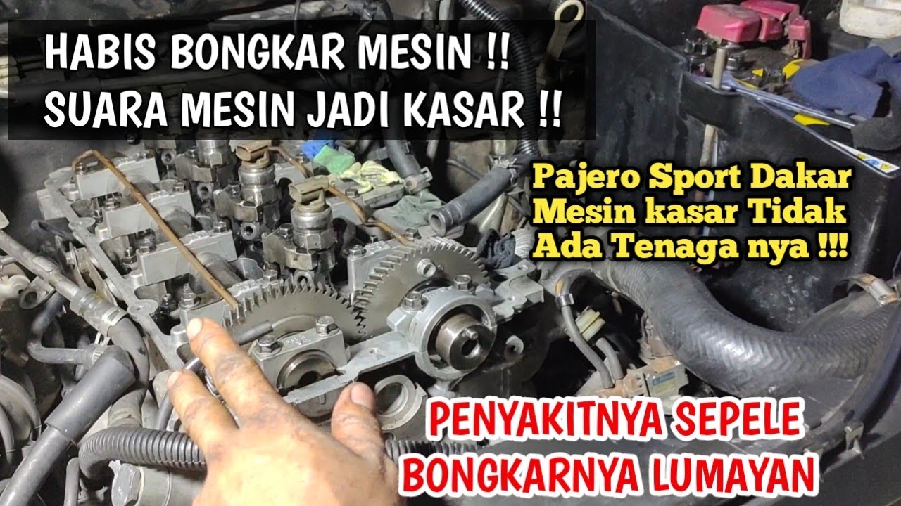 PAJERO SPORT MESIN KASAR SEPERTI KLEP RENGGANG,,AWAS SUDAH SERING SEPERTI INI !! PENYEBABNYA SEPELE