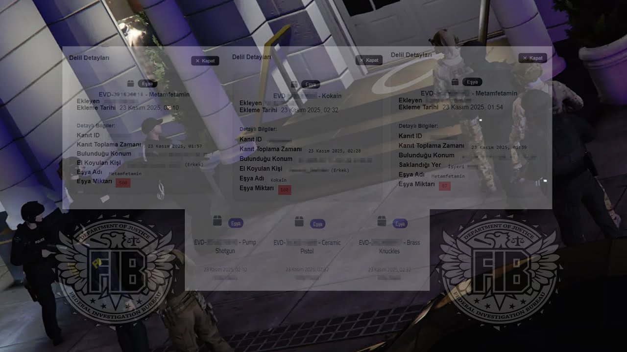 FIB UYUŞTURUCU BASKINI ft. LSPD, LSSD, USMS & DoJ (www.rina-roleplay.com)