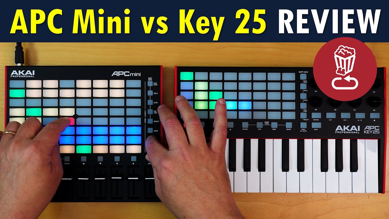 Лучшие бюджетные контроллеры для Ableton Live? Akai APC Mini MK2 против APC Key 25 MK2 // Учебник/Обзор