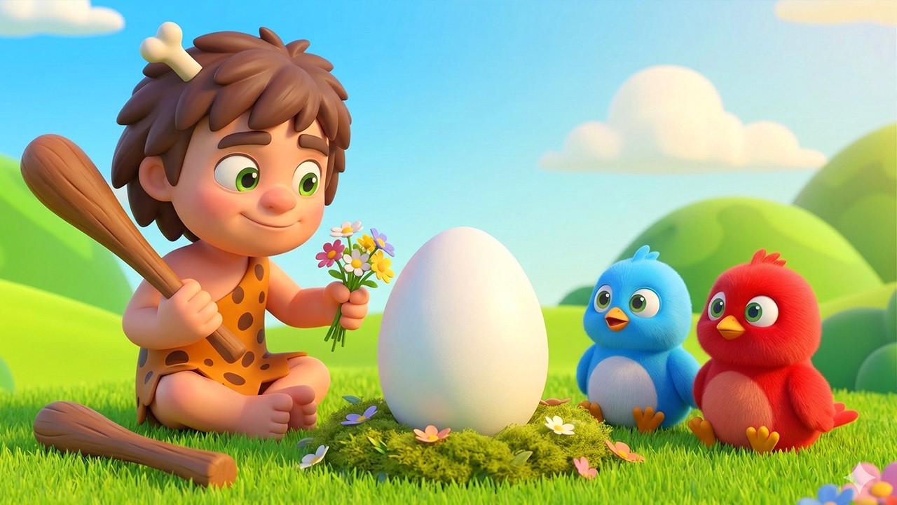 Naughty Caveman Stole Dino's Eggs! 🐣 Emergency at Old MacDonald Farm! | Old MacDonald Rescue Story
