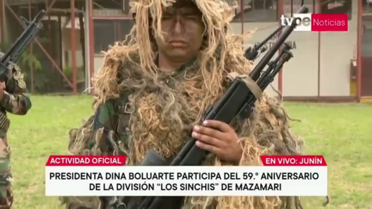 Maestro de ceremonia en el 59° aniversario de Los Sinchis - Mazamari