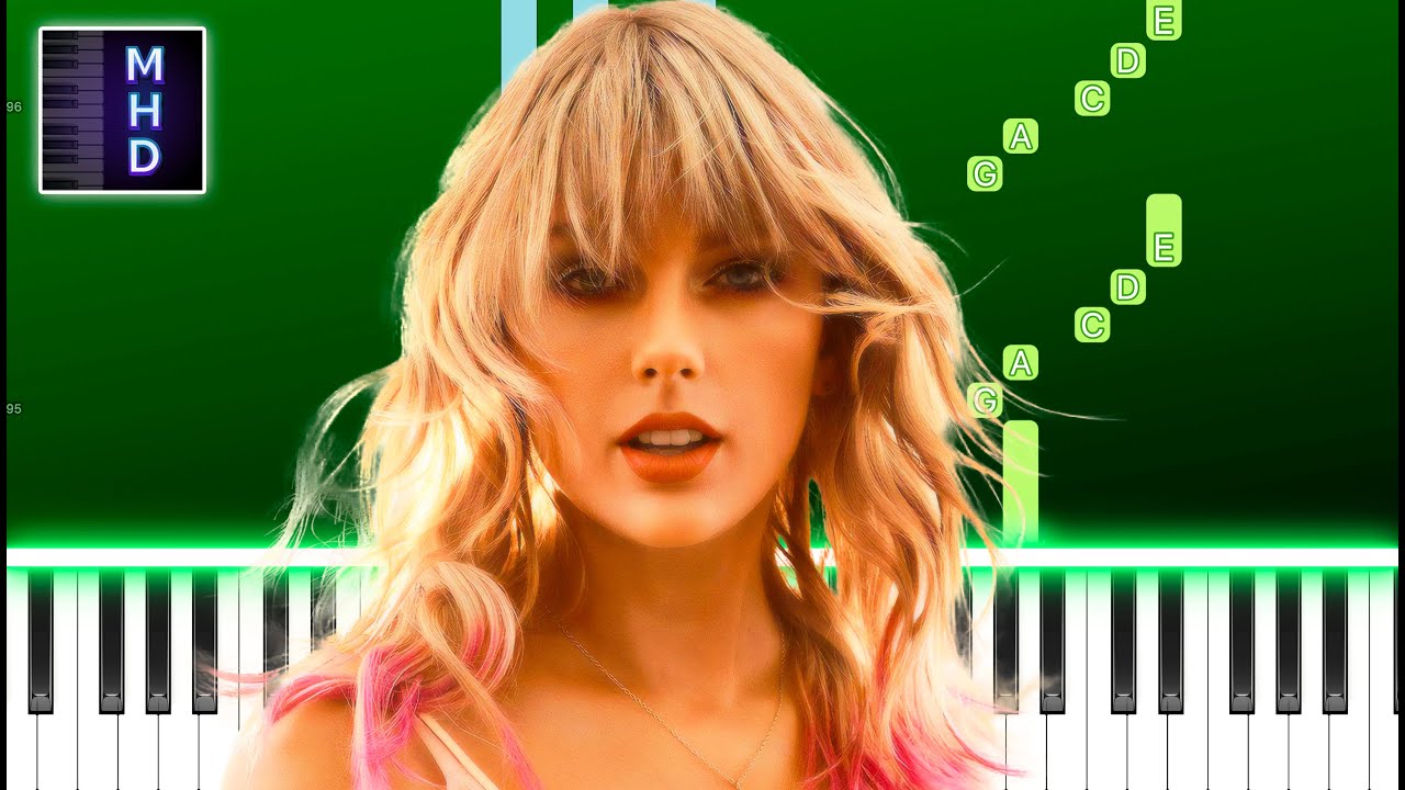 Taylor Swift - champagne problems (Piano Tutorial Easy)