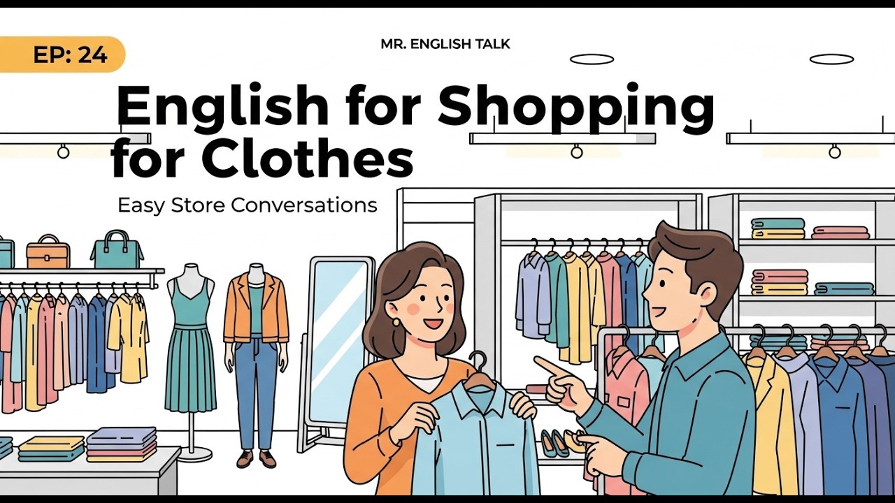 English for Shopping for Clothes | Easy English for Beginners